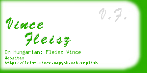 vince fleisz business card